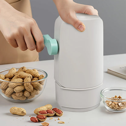 NutCrack Pro Sheller™ – Manual hand-crank machine for easy peanut shelling.